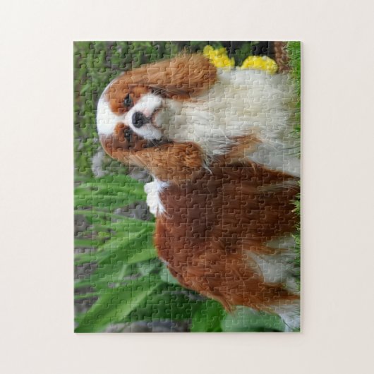 Blenheim Cavalier King Charles Spaniel Dog Legpuzzel (Verticaal)