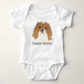 Blenheim Cavalier King Charles Spaniel Dog Romper (Voorkant)