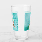 Blenheim Cavalier King Charles Spaniel en Frog Glas (Links)