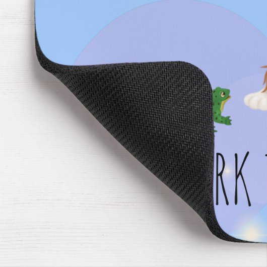 Blenheim Cavalier King Charles Spaniel en Frog Muismat (Hoek)