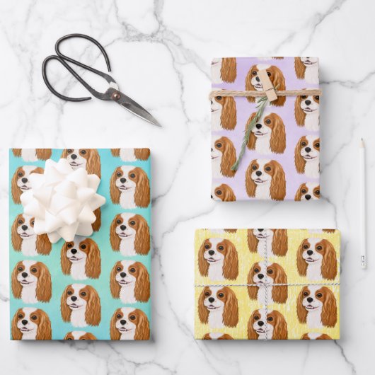 Blenheim Cavalier King Charles Spaniel Gift Inpakpapier Vel (Voorkant)