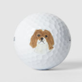Blenheim Cavalier King Charles Spaniel Golfballen (Voorkant)
