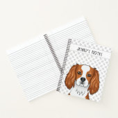 Blenheim Cavalier King Charles Spaniel Head & Text Notitieboek (Binnen)