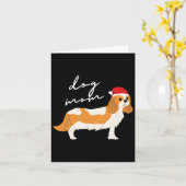 Blenheim Cavalier King Charles Spaniel Hondenmoede Kaart (Gele Bloem)