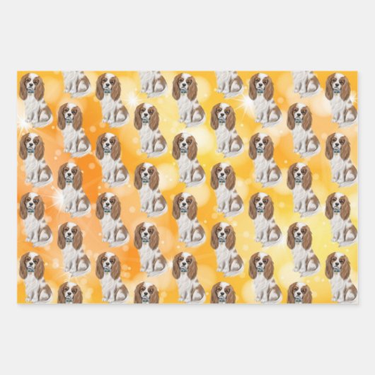 Blenheim Cavalier King Charles Spaniel  Inpakpapier Vel (Voorkant 3)