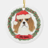 Blenheim Cavalier King Charles Spaniel Keramisch Ornament (Voorkant)