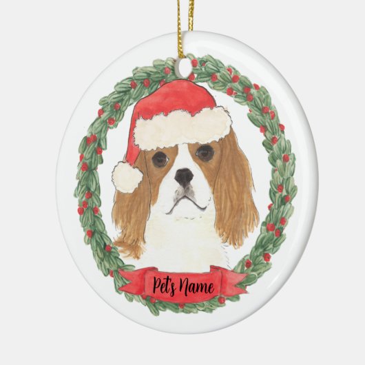 Blenheim Cavalier King Charles Spaniel Keramisch Ornament (Links)
