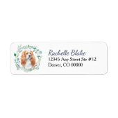 Blenheim Cavalier King Charles Spaniel Label (Voorkant)
