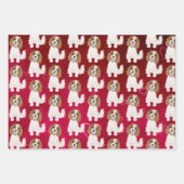 Blenheim Cavalier King Charles Spaniel met hart Inpakpapier Vel (Voorkant 2)