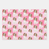 Blenheim Cavalier King Charles Spaniel met hart Inpakpapier Vel (Voorkant)