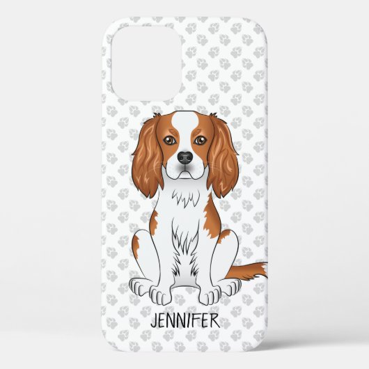 Blenheim Cavalier King Charles Spaniel & Naam Case-Mate iPhone Case (Achterkant)