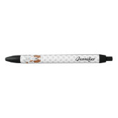Blenheim Cavalier King Charles Spaniel & Naam Zwarte Inkt Pen (Voorkant)