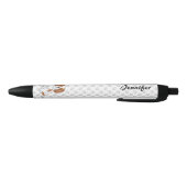 Blenheim Cavalier King Charles Spaniel & Naam Zwarte Inkt Pen (Bodem)