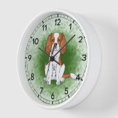 Blenheim Cavalier King Charles Spaniel Op Groen (Hoek)