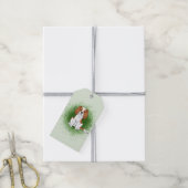 Blenheim Cavalier King Charles Spaniel Op Groen Cadeaulabel (Met Touw)