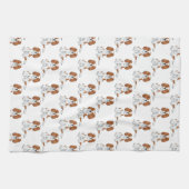 Blenheim Cavalier King Charles Spaniel Pattern Theedoek (Horizontaal)