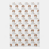 Blenheim Cavalier King Charles Spaniel Pattern Theedoek (Verticaal)