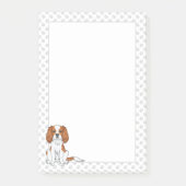 Blenheim Cavalier King Charles Spaniel & Paws Post-it® Notes (Voorkant)