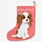 Blenheim Cavalier King Charles Spaniel Pink Kleine Kerstsok (Achterkant)