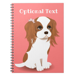 Blenheim Cavalier King Charles Spaniel Pink Notitieboek