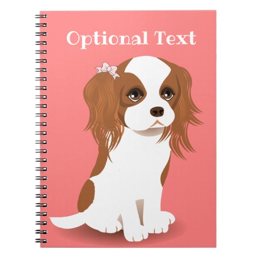 Blenheim Cavalier King Charles Spaniel Pink Notitieboek (Voorkant)