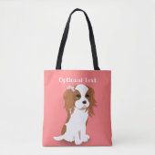 Blenheim Cavalier King Charles Spaniel Pink Tote Bag (Voorkant)