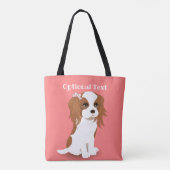 Blenheim Cavalier King Charles Spaniel Pink Tote Bag (Achterkant)