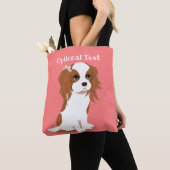 Blenheim Cavalier King Charles Spaniel Pink Tote Bag (Dichtbij)