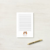 Blenheim Cavalier King Charles Spaniel Post-it® Notes (Op bureau)