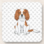 Blenheim Cavalier King Charles Spaniel & poten Bier Onderzetter (Voorkant)