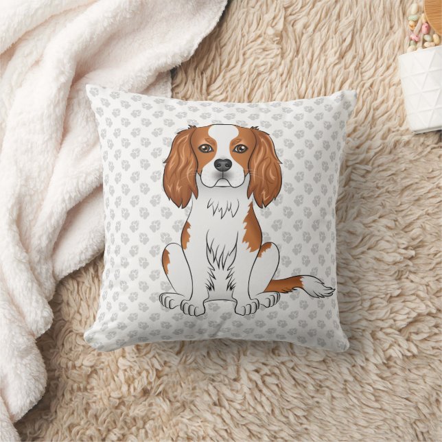 Blenheim Cavalier King Charles Spaniel & poten Kussen (Deken)