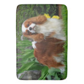 Blenheim Cavalier King Charles Spaniel Puppy Dog Badmat (Voorkant Verticaal)