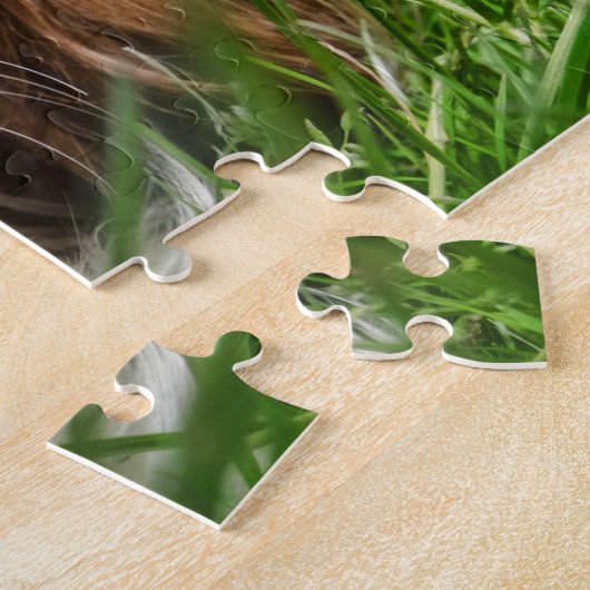 Blenheim Cavalier King Charles Spaniel Puppy Dog Legpuzzel (Zijkant)