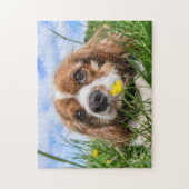Blenheim Cavalier King Charles Spaniel Puppy Dog Legpuzzel (Verticaal)