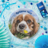Blenheim Cavalier King Charles Spaniel Puppy Dog Papieren Bordje (Feest)