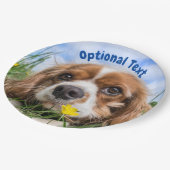 Blenheim Cavalier King Charles Spaniel Puppy Dog Papieren Bordje (Gekanteld)