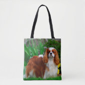 Blenheim Cavalier King Charles Spaniel Puppy Dog Tote Bag (Voorkant)