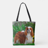 Blenheim Cavalier King Charles Spaniel Puppy Dog Tote Bag (Achterkant)