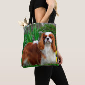Blenheim Cavalier King Charles Spaniel Puppy Dog Tote Bag (Dichtbij)