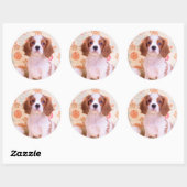 Blenheim Cavalier King Charles Spaniel Sticker (Vel)