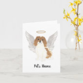 Blenheim Cavalier King Charles Spaniel sympathie Kaart (Gele Bloem)