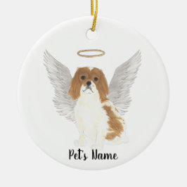 Blenheim Cavalier King Charles Spaniel Sympathie Keramisch Ornament