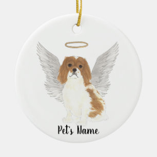 Blenheim Cavalier King Charles Spaniel Sympathie Keramisch Ornament
