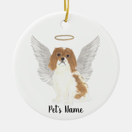 Blenheim Cavalier King Charles Spaniel Sympathie Keramisch Ornament (Voorkant)