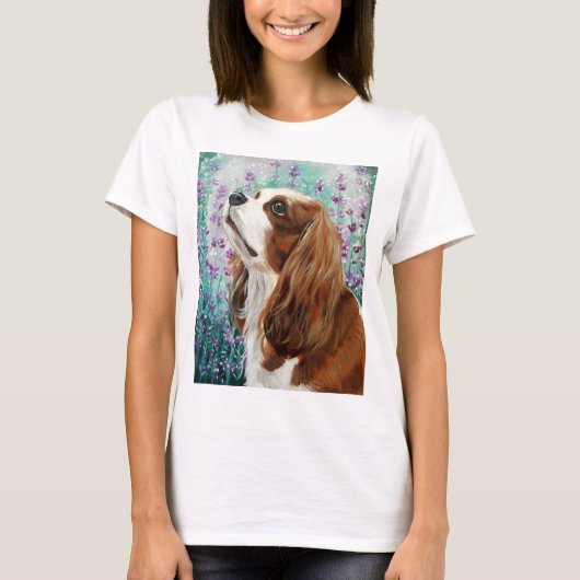 Blenheim Cavalier King Charles Spaniel T-shirt (Voorkant)