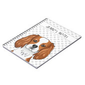 Blenheim Cavalier King Charles Spaniel & Tekst Notitieboek (Linkerzijde)