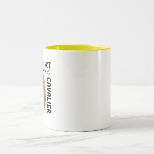 Blenheim Cavalier King Charles Spaniel Tweekleurige Koffiemok (Center)