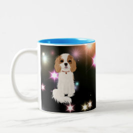 Blenheim Cavalier King Charles Spaniel Tweekleurige Koffiemok