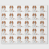 Blenheim Cavalier King Charles Spaniepatter Cadeaupapier (Vlak)