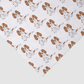 Blenheim Cavalier King Charles Spaniepatter Tissuepapier (Detail)